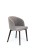 Flavio 2 krzesło tapicerowane bukowe szare nogi kolor orzech