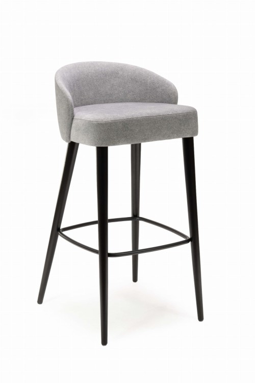 Mirek 5 hoker wysoki tapicerowany tkanina do wyboru nogi czarne