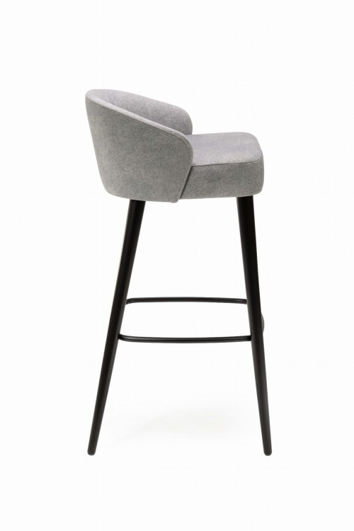 Mirek 5 hoker wysoki tapicerowany tkanina do wyboru nogi czarne