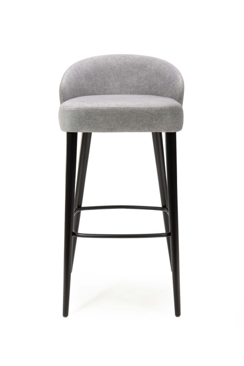 Mirek 5 hoker wysoki tapicerowany tkanina do wyboru nogi czarne