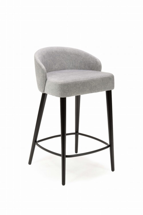 Mirek 5 hoker niski tapicerowany tkanina do wyboru nogi czarne