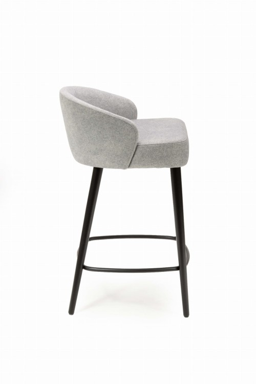 Mirek 5 hoker niski tapicerowany tkanina do wyboru nogi czarne