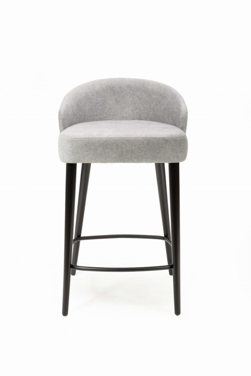 Mirek 5 hoker niski tapicerowany tkanina do wyboru nogi czarne