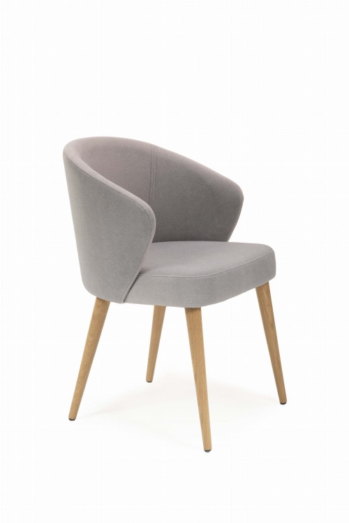 Mirek 5 krzesło tapicerowane tkanina do wyboru nogi dąb miodowy