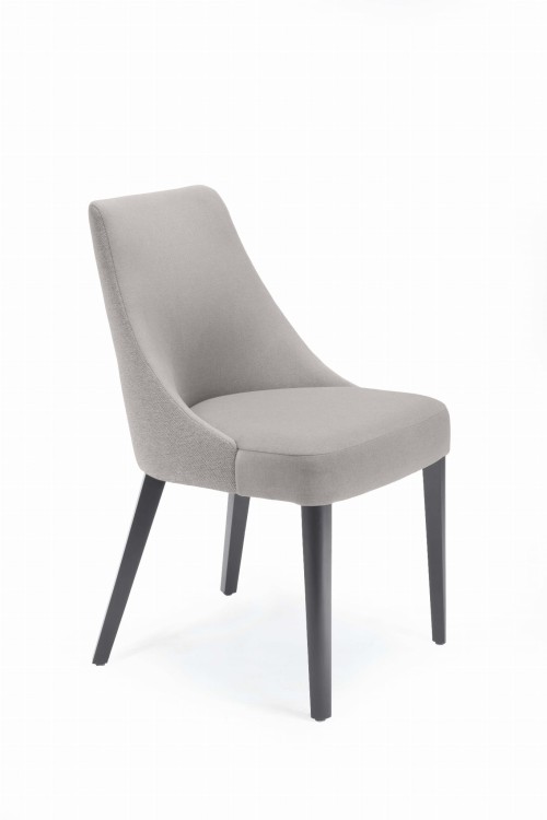 Caro 2 krzesło tapicerowane tkanina do wyboru nogi grafitowe
