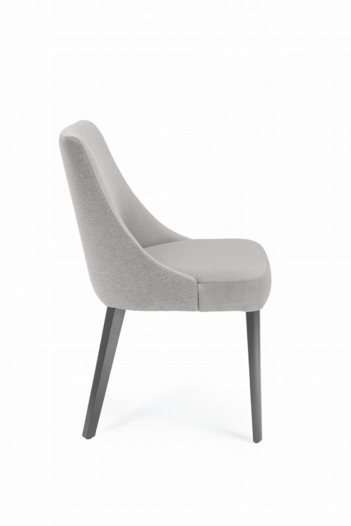 Caro 2 krzesło tapicerowane tkanina do wyboru nogi grafitowe