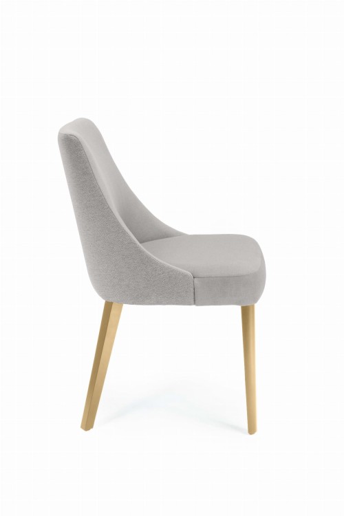 Caro 2 krzesło tapicerowane tkanina do wyboru nogi dąb artisan