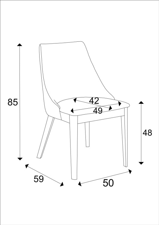 Caro 2 krzesło tapicerowane tkanina do wyboru nogi dąb artisan
