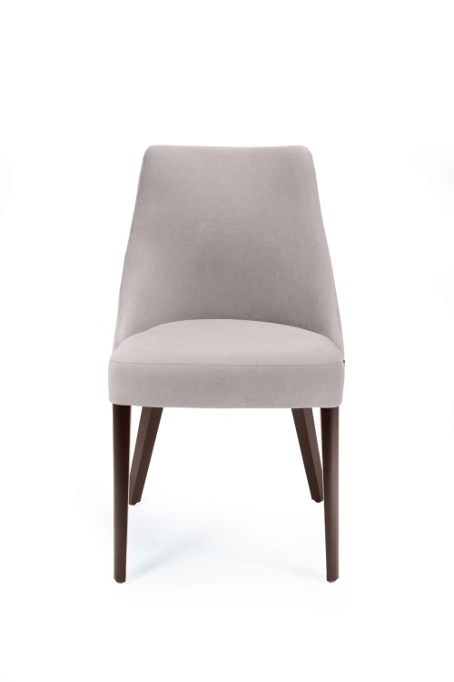 Caro 2 krzesło tapicerowane tkanina do wyboru nogi orzech