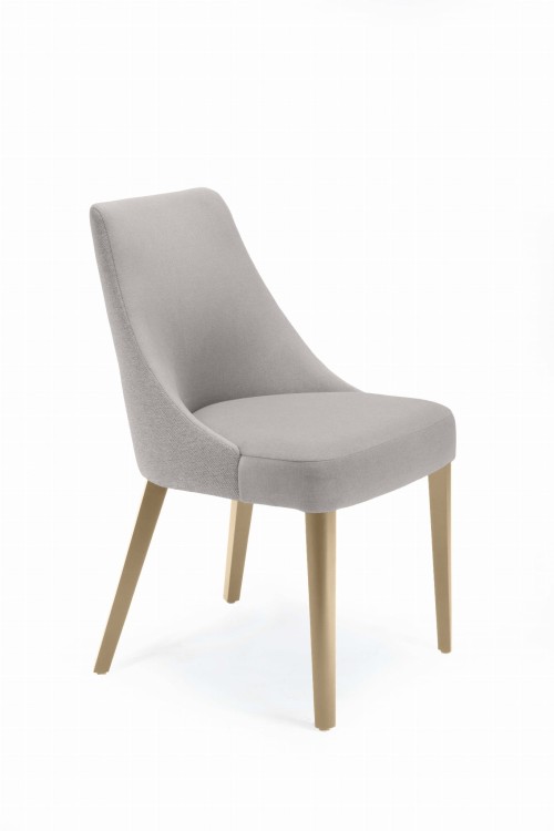Caro 2 krzesło tapicerowane tkanina do wyboru nogi dąb sonoma