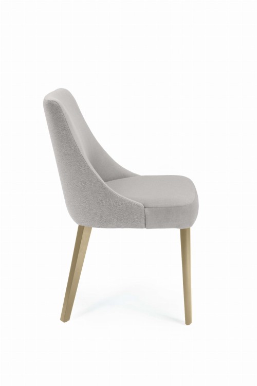 Caro 2 krzesło tapicerowane tkanina do wyboru nogi dąb sonoma