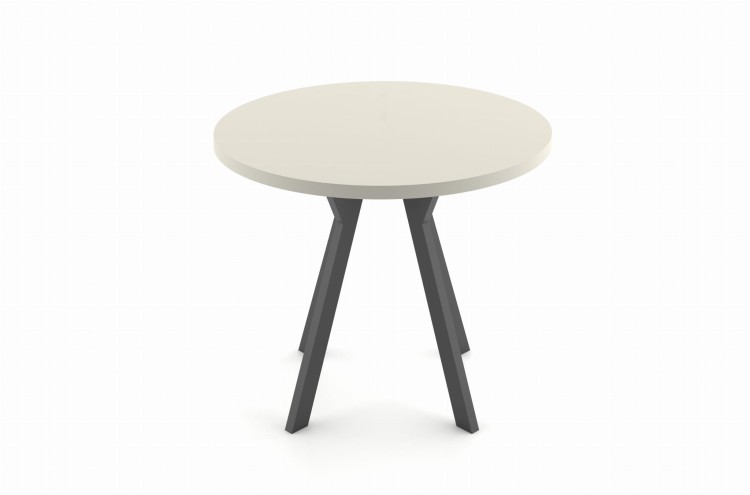 ST54D  stół okrągły rozkładany kaszmir nogi metalowe czarne