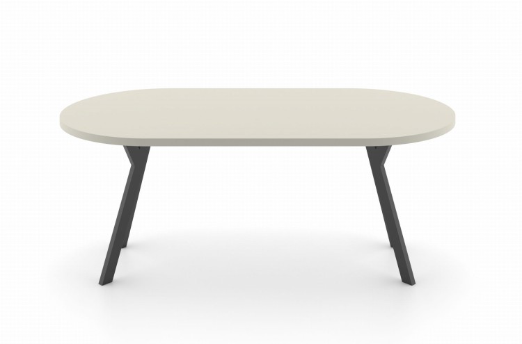 ST54D  stół okrągły rozkładany kaszmir nogi metalowe czarne