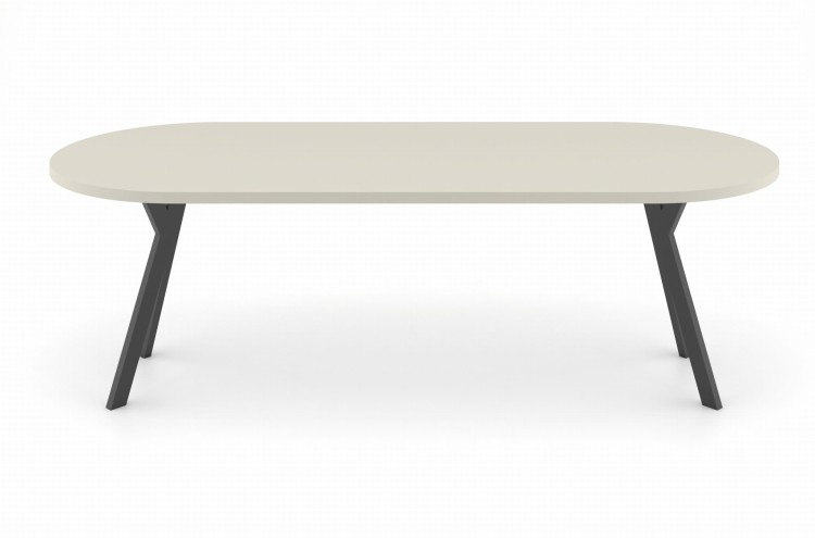 ST54D  stół okrągły rozkładany kaszmir nogi metalowe czarne