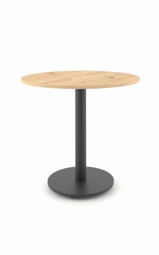 ST60M stół okrągły dąb artisan  nogi metalowe czarne