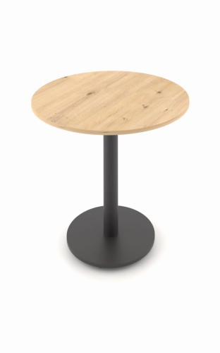 ST60M stół okrągły dąb artisan  nogi metalowe czarne