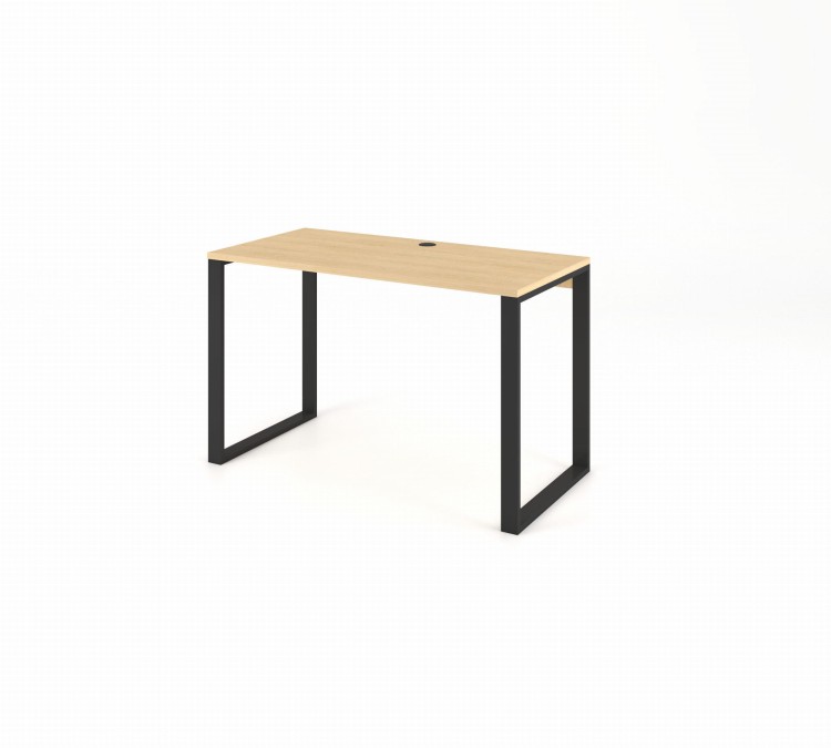 Biurko 2 60x120 kolor dąb artisan  nogi metalowe czarne