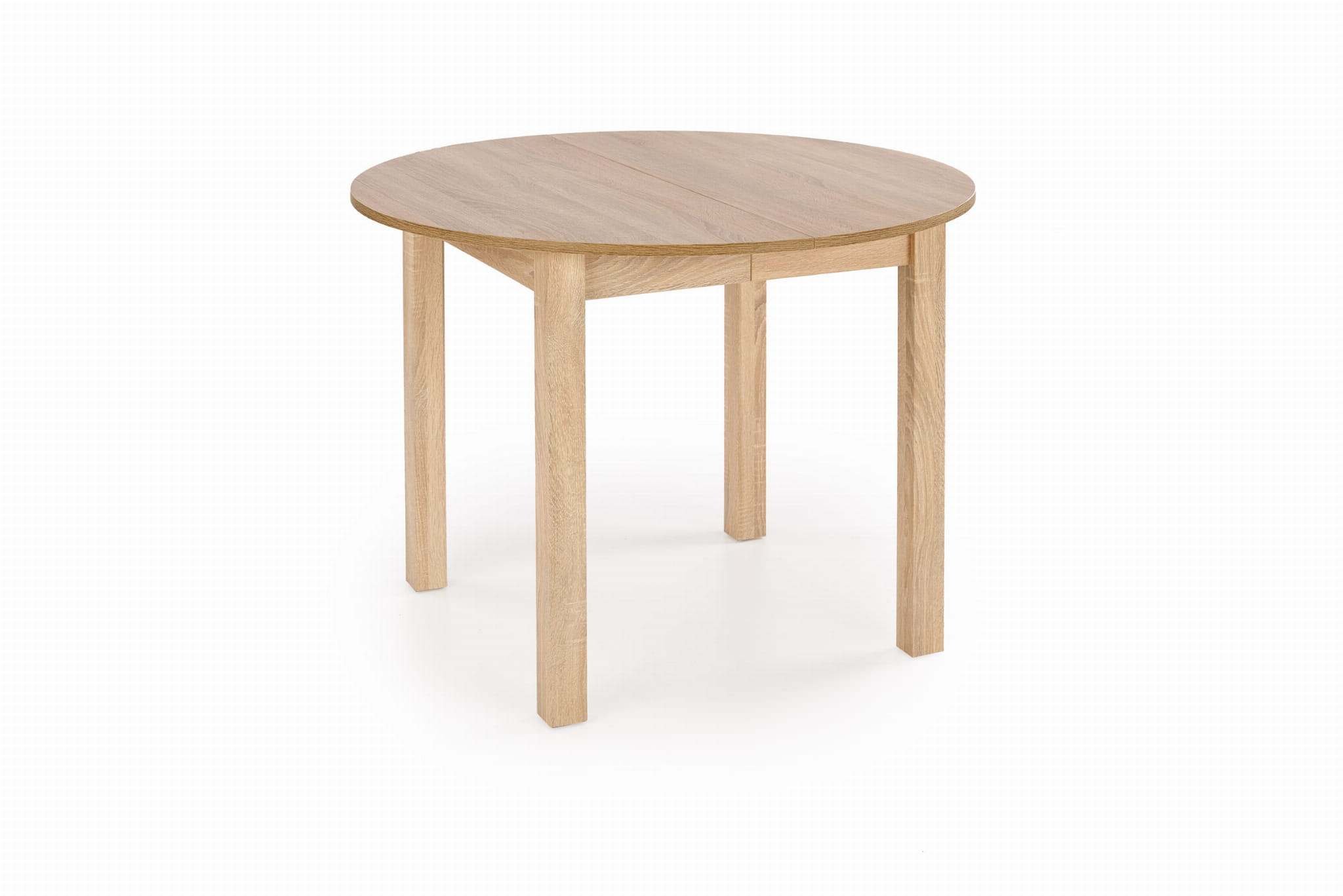 ST44M 102x102-142cm stół okrągły rozkładany dąb sonoma